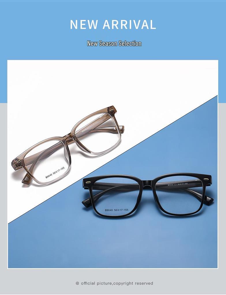 Asha Lu Super Light Clear Glasses Frames for Men & Women – Large TR Frame, Suitable for Students with Prescription Lenses.
