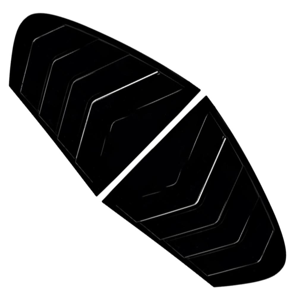 For BMW 5 Series F10 525i 530i 2011-2017 2Pcs Car Rear Window Side Louver Shutter Cover Vent Scoop Blinds Trim Spoiler