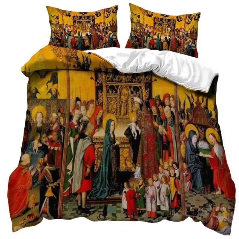 Ancient Britain The Most Legendary of Great Kings Arthur Duvet Cover Set Legend of Saint Sword Bedding Set King Size Quilt Cover