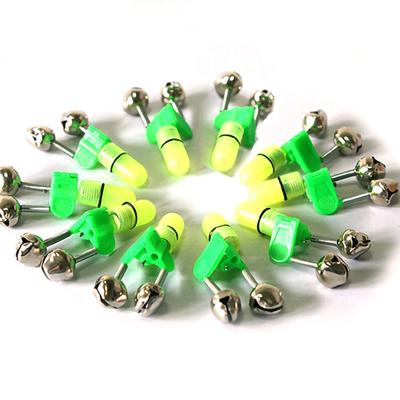 10 stuks nachtvissen LED-licht lichtgevende stok Twin Bells visaas-alarmen