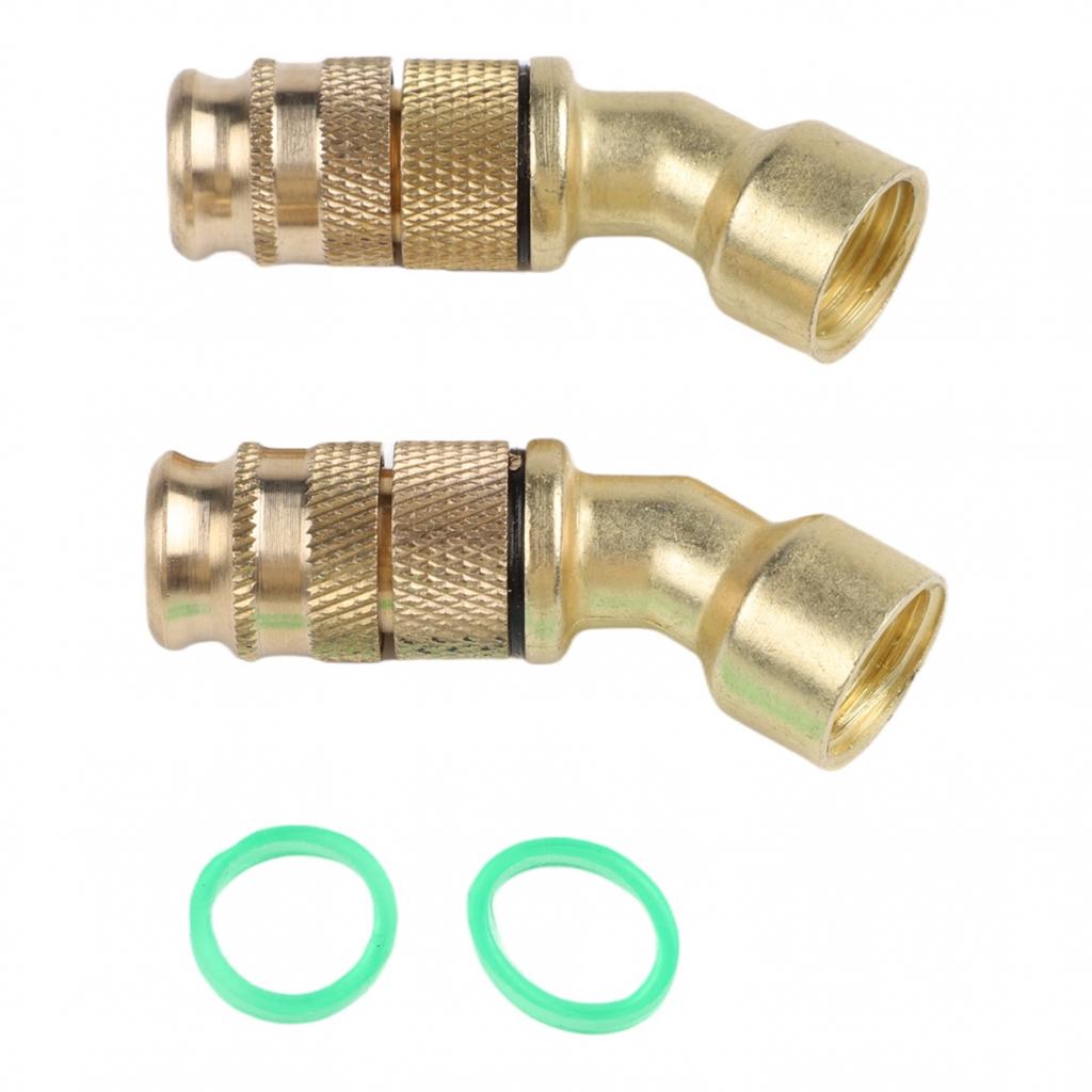 2pcs Brass Garden Sprayer Nozzles with Adjustable Features