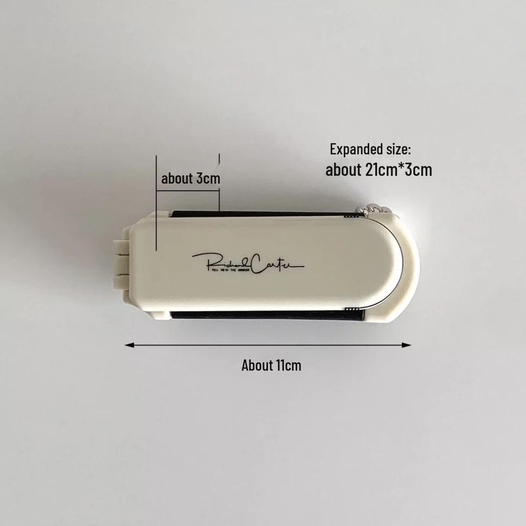 

Компактная женская складная расческа-подушка с зеркалом - Портативная мини-массажная щетка