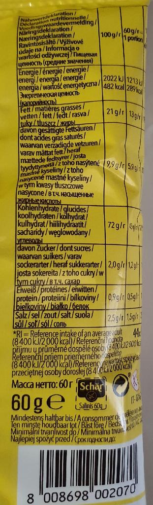Schar Salinis Gluten-Free Pretzels 60