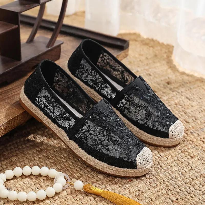 Fashion New In Hollow Sequins Women's Shoes Trends 2025 High Quality Casual 39 Aesthetic Offers Comfortable and Elegant Ladies Footwear