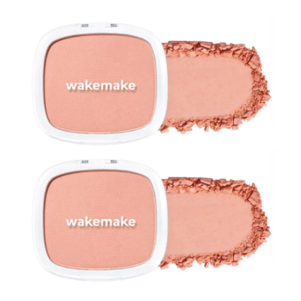 WAKEMAKE Sheer Breeze Blusher 02 Salmon Coral x2