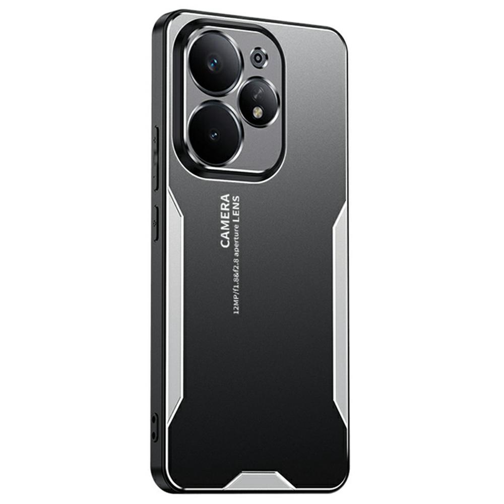 

Для Realme Neo7 Turbo 5G Чехол Алюминиевый сплав ТПУ ПК Задняя крышка телефона Silver