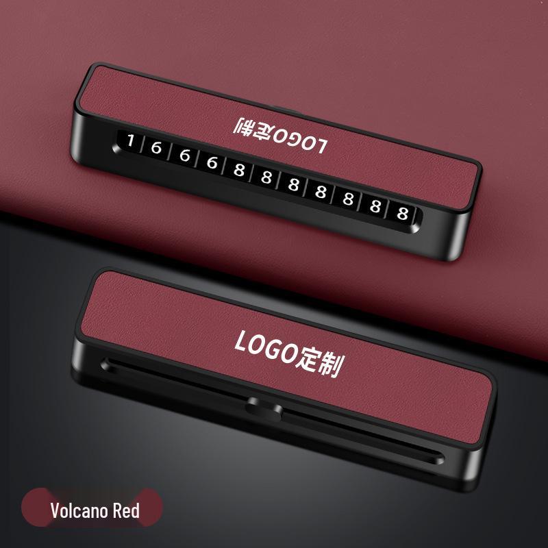 Luxury Sliding Car Parking Number Plate for Interior Decoration - Compatible with Volkswagen, BMW, and Toyota
