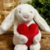 Jellycat Rabbit Plush Toy With Love Heart Design And Pp Cotton For Children Gift