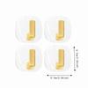 4Pcs Acrylic Punch-Free Wall Hanging Hooks  Kitchen Spoon, Rag, Small Utensil Arrangement