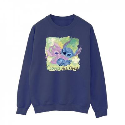 Mens Lilo And Stitch St PatrickÂ´s Day Clover Sweatshirt