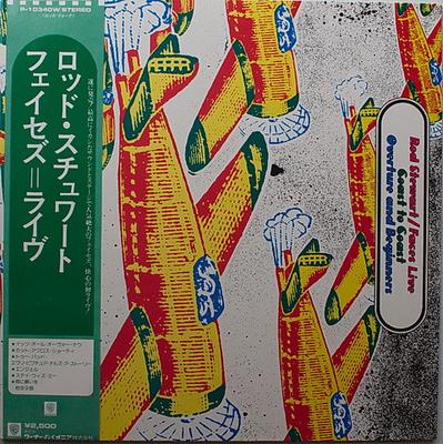 LP Record ROD STEWART FACES  Faces Live Coast To Coast Overture  P10340W WARNER BROS 1976 Japan Rock Used