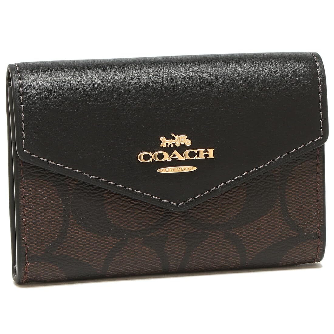 

Coach Outlet Card Business Card CH202 IMAA8 Case, Signature, Holder, Brown/Black, Women s, [Used]
