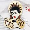 Blucome Lovely Acrylic Anime Queen Brooch for Women Girls Bag Coat Hijab Pins Christmas Gift