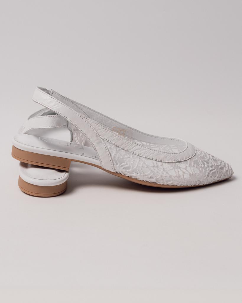 Perforated Sandals Krula 2732211 36 White Leather Textile