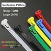 Reusable Nylon Cable Tie with Releasable Buckle - Black & White