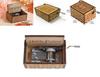 Harry Potter Engraved Wooden Music Box Vintage Storage Box Design