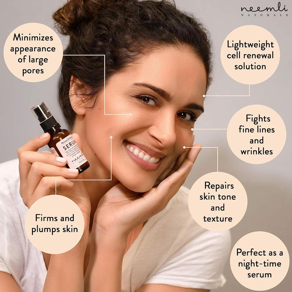 Neemli Naturals Retinol- und Peptidserum für glatte, gleichmäßig getönte und jüngere Haut