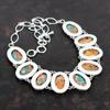 Spiny Oyster Copper Turquoise Gemstone Necklace 925 Sterling Silver Necklace Handmade Adjustable Chain Necklace Vintage Jewelry Gift For Mom
