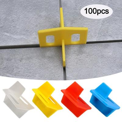 100pcs Accessories Floor Leveling Tile Spacers Clips Leveling System Reusable Floor Gap Clips Tile Leveling Clips