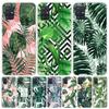 Summer Tropical Plants Green Leaf Case Phone Cover for Samsung Galaxy A52 A51 A50 A42 A32 A22 A12 A02S A72 A71 A70 A41 A31 A21S