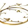 Decorative Mirror Tray Jewelry Organizer Centrepiece Round Display Candle Holder Serving