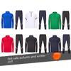 Half-Zip Contrast Stripe Sports Top with Half-Finger Sleeves
