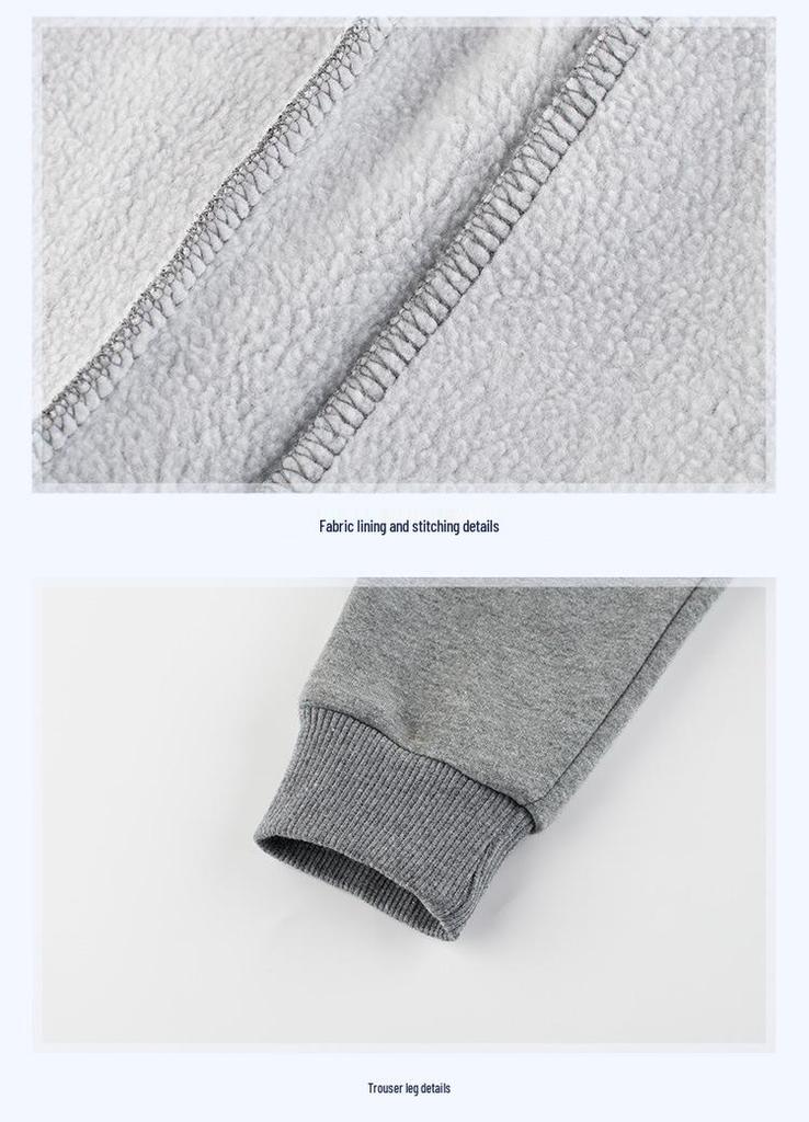 Autumn 2024 Korean-Style Fleece Sports Pants for Boys: Children's Long Pants