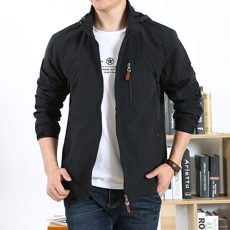 Jackets Men's Spring and Autumn Outdoor Sports Tops Loose Large Size Quick-drying Jackets Men's Charge Tops
