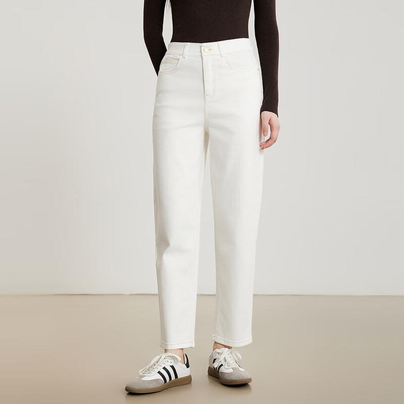 

Gaojin Women s Casual Versatile White Denim Jeans 9142430173 XL