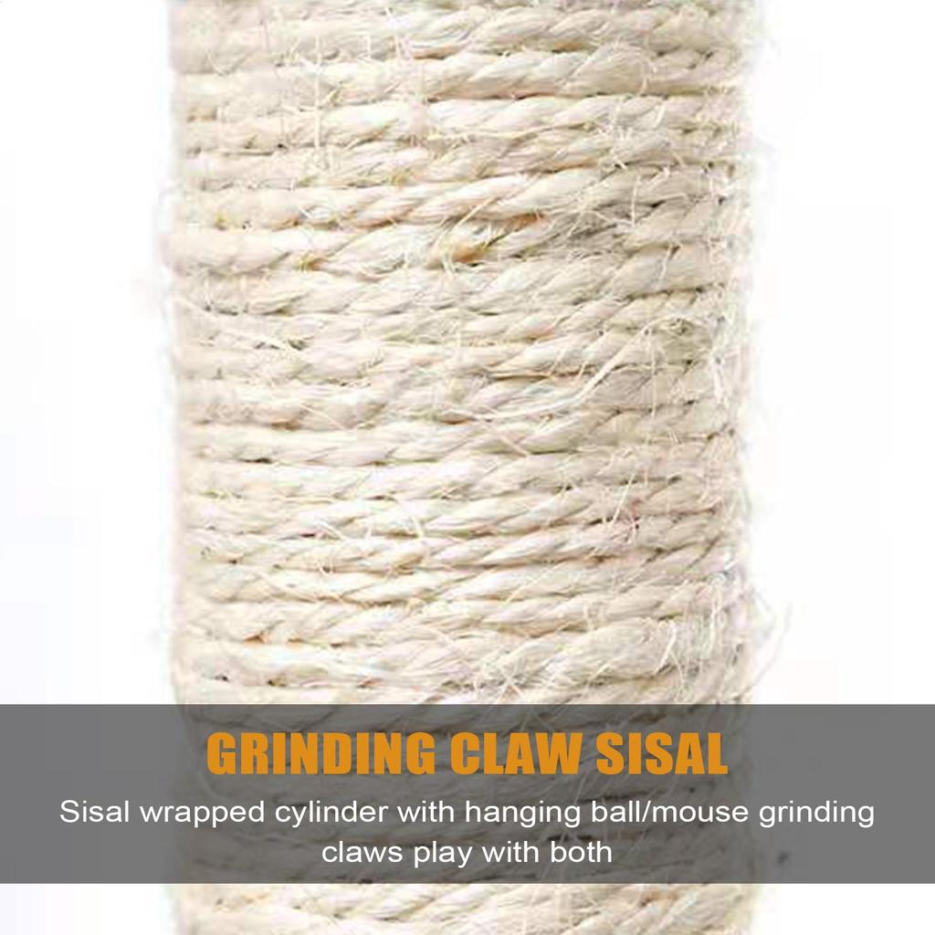 Katzenkratzbaum Schwerlast Indoor Katzenkratzbaum Kletterbaum Mit Interaktivem Spielzeug Haustierzubehör Für Bett Couch Training