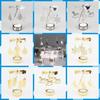 Metal Metal Rotating Tea Light Holder Hollow Rotating Candlesticks Wedding