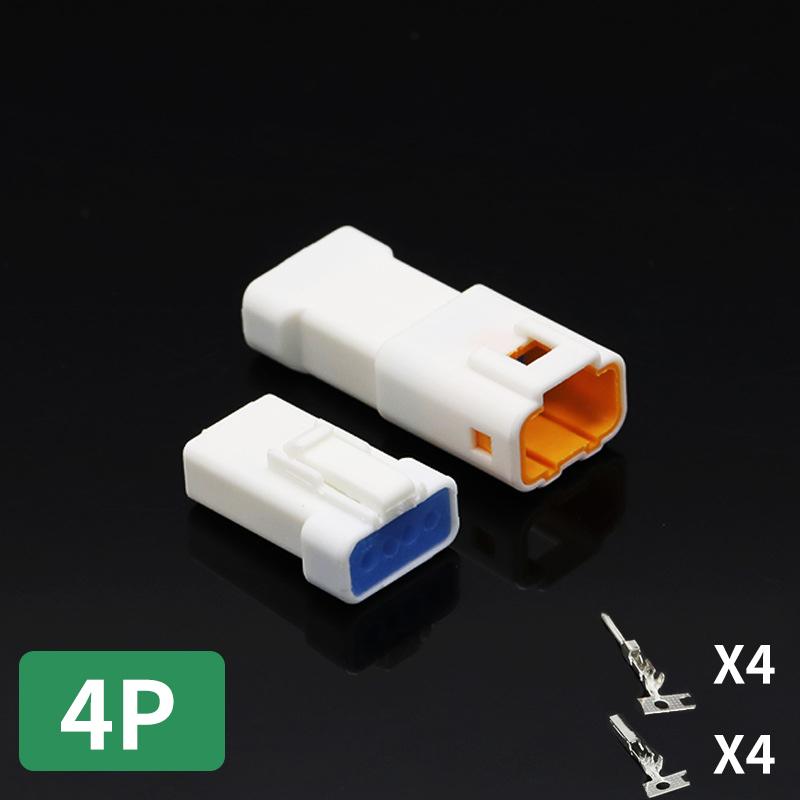 5/10/100 Sets Automotive Connectors JST02R-JWPF-VSLE 2/3/4/6/8 Pin Waterproof Connectors Male and Female Butt Plugs