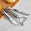 LONSAN Stainless Steel Kitchen Peeler & Knife Set (3-Pack)