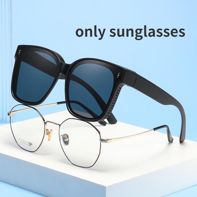 

Women Men Fashion Glasses Clips Multifunctional Outdoor Sunglasses Eyewear Unisex Trendy Clips on Sun Glasses Driving Goggles as picture матовый черный