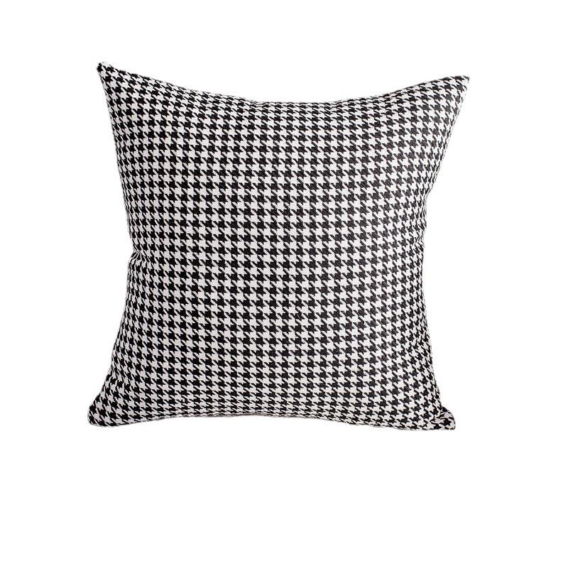 Nordisk Lett Luksus Houndstooth Putetrekk for Seng, Kontor, Bil eller Sofa