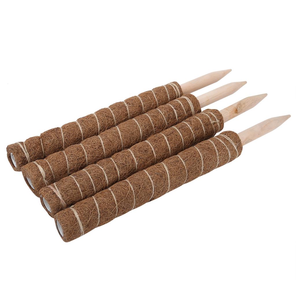 4PCS 45CM Coir Totem Pole Moss Stick Plant Climbing Support for Indoor Plant Support Extension