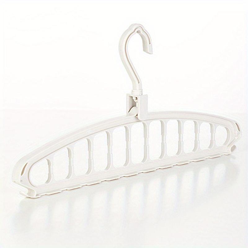 1pc Space Saving Multi-Hole Clothes Hanger for Home, Dorm, and Travel - Foldable Drying Rack for Trousers, Shirts, and Skirts