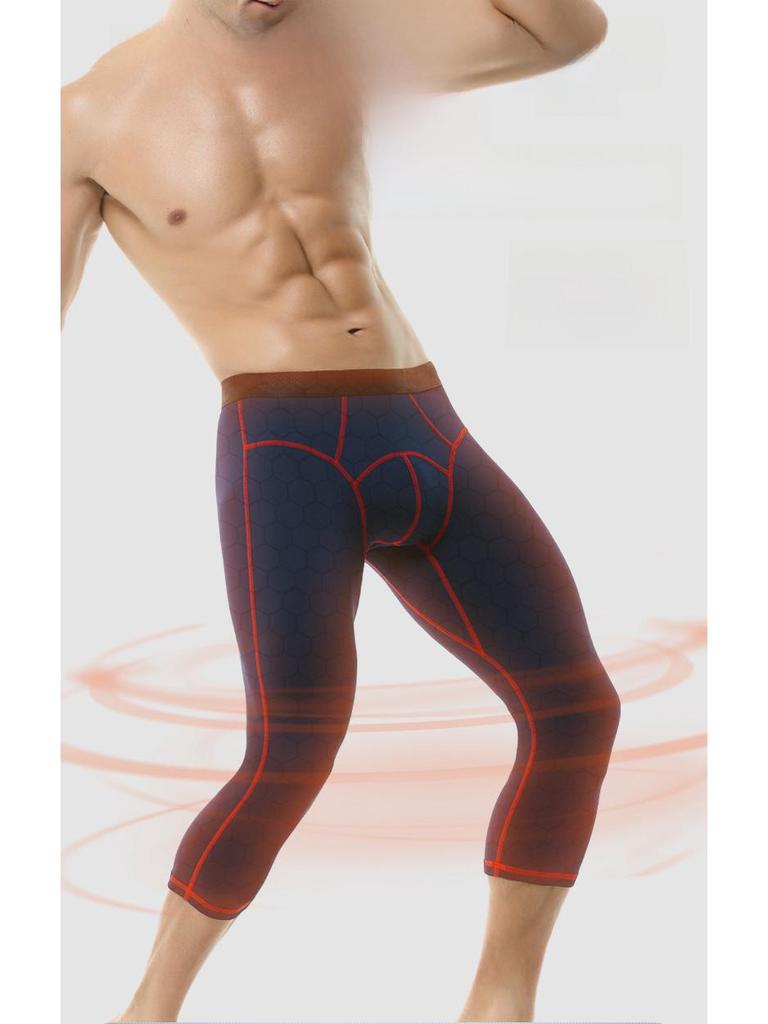 Thermo-Leggings aus Wollmischung für Herren in großen Größen – dünne, enge Hosen für Jungen im Herbst/Winter