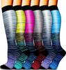 Unisex Cross-Border Compression Socks - Perfect for Sports, Running, Yoga; Knee-High, Calf-Length; Leg Slimming.