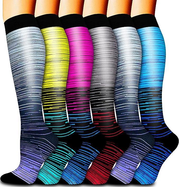Unisex Cross-Border Compression Socks - Perfect for Sports, Running, Yoga; Knee-High, Calf-Length; Leg Slimming.