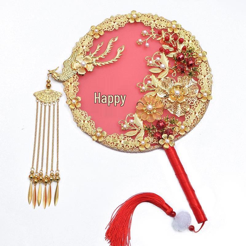 JINGRUIXIANG Chinese Wedding Hand Fan