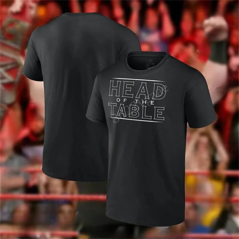 Roman Reigns Summer T Shirt Wrestling Round Neck Short Sleeved Tshirt Boxing Champion Gym Quick Drying Clothes Training Tee Tops