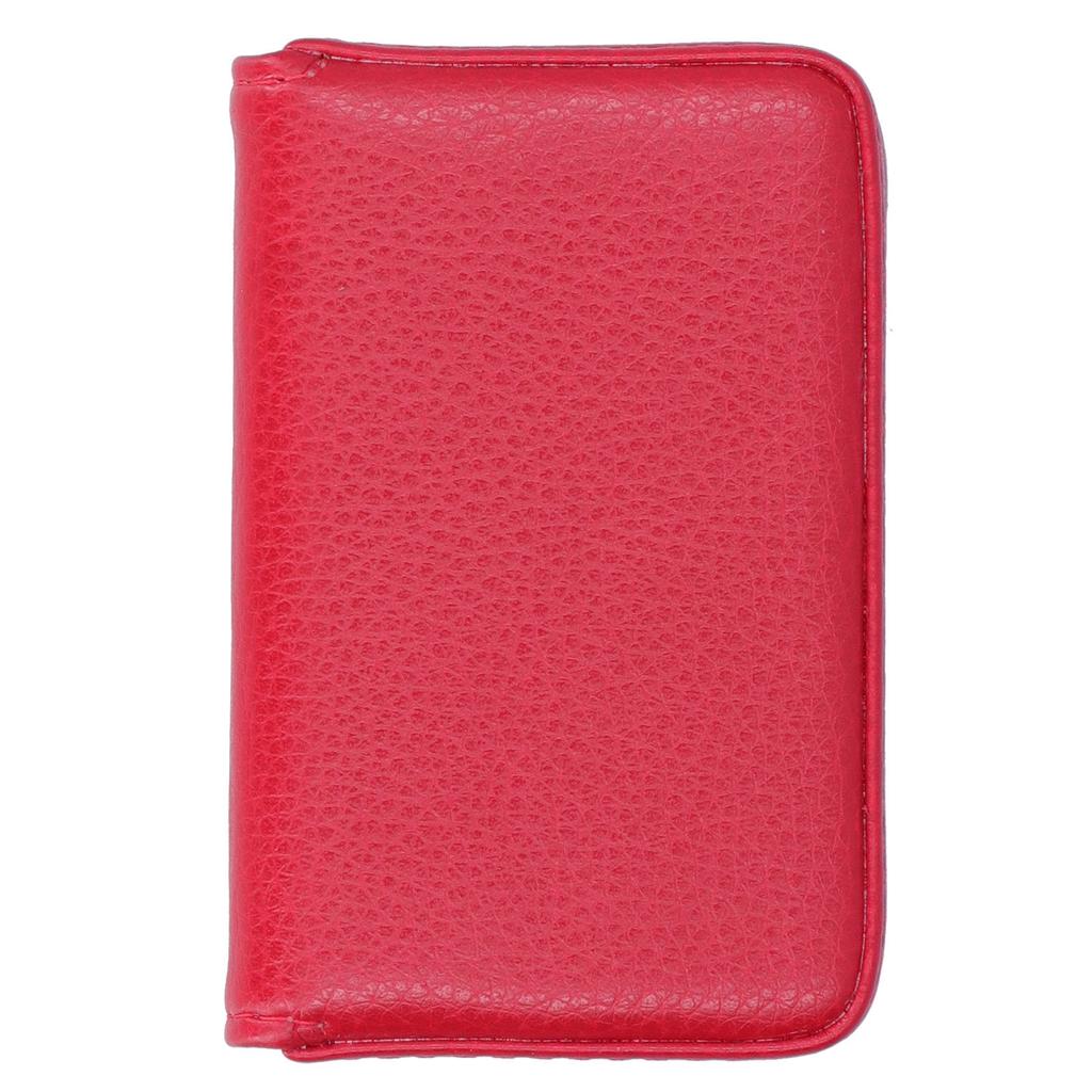 Vis visitkortsetui med magnetlås Bärbar namnkortshållare Gåva för män kvinnor Orange 001#