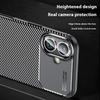 For iPhone 16 Case Carbon Fiber Texture TPU Phone Cover Heat Dissipation