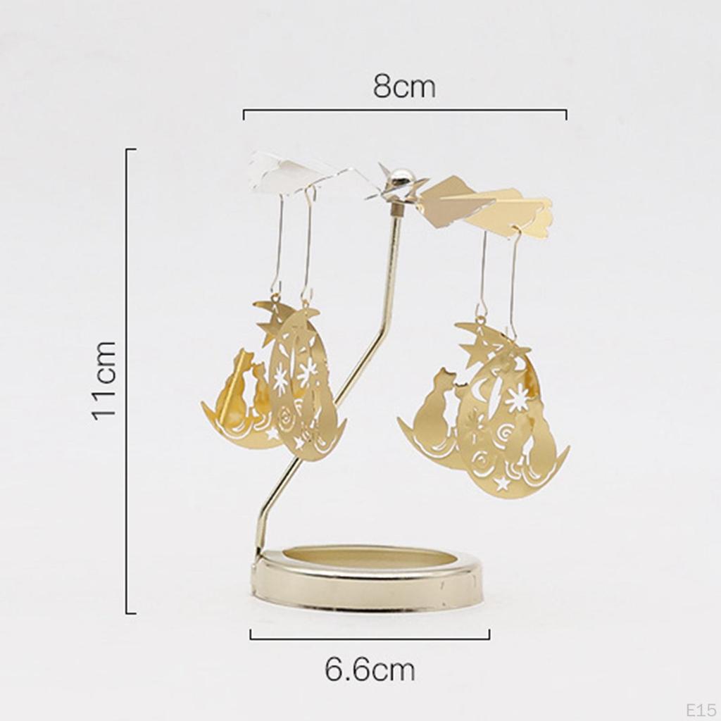 Candle Holder Tea Light Holders Decoration Rotating Candlestick for Livingroom Votive
