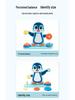 Interactive Penguin Balance Puzzle: Early Childhood Wooden Learning Toy for Parent-Child Engagement