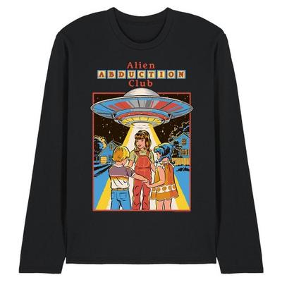 Steven Rhodes Unisex Adult Alien Abduction Club Long-Sleeved T-Shirt