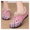 Women's Winter Velvet Thick Cotton Shoes Embroidered Casual Shoes
