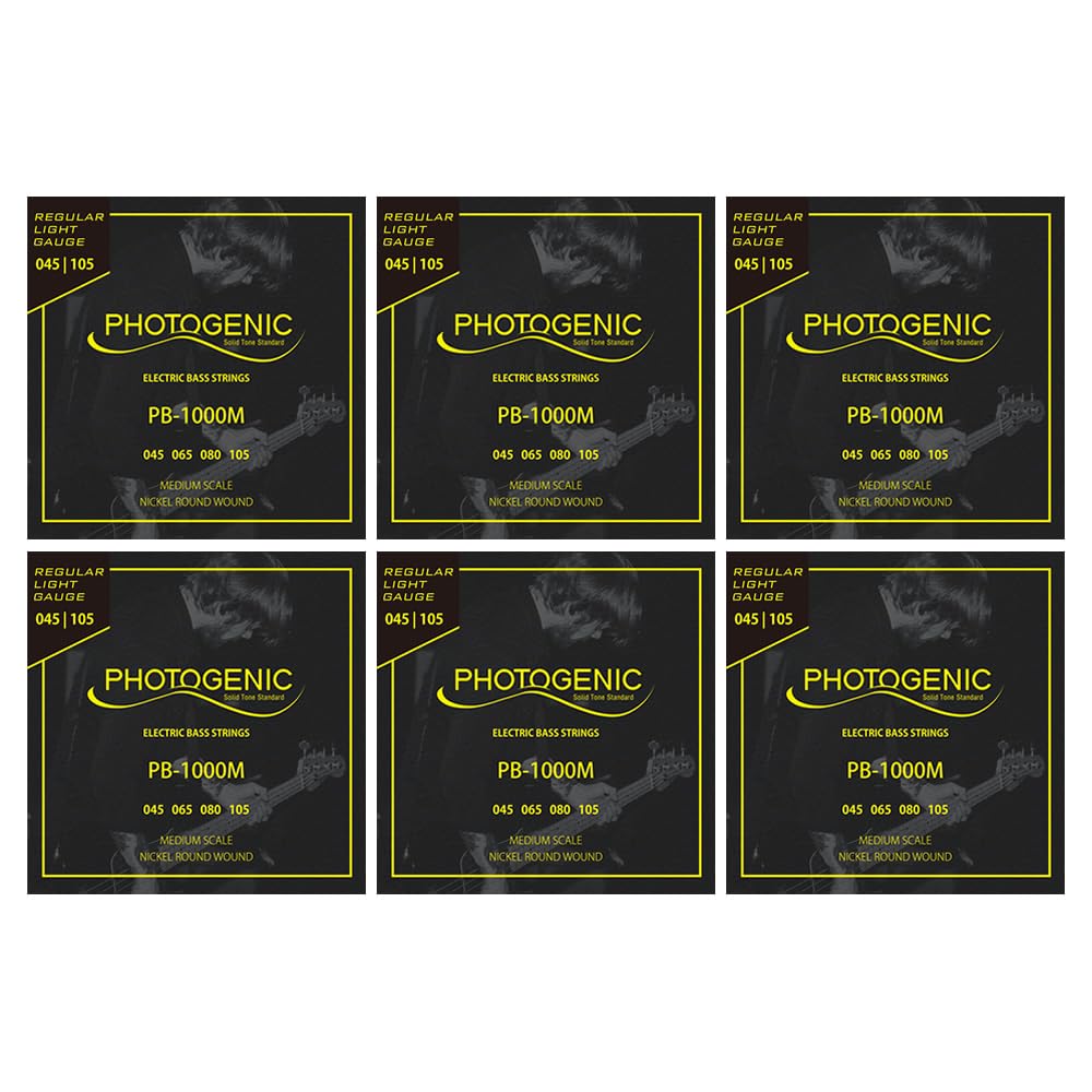 

Струны для бас-гитары PhotoGenic Никель Средне-легкие x6 Комплект Мензура/Стандарт .045-.105 PB-1000M