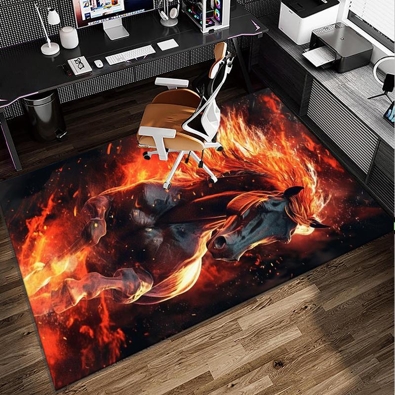 Ethereal Horse Fantasy Office Rug Chair Mat, Entryway Carpet, Suitable for Front Door, Bedroom, Living Room, Desk, Holiday Gift